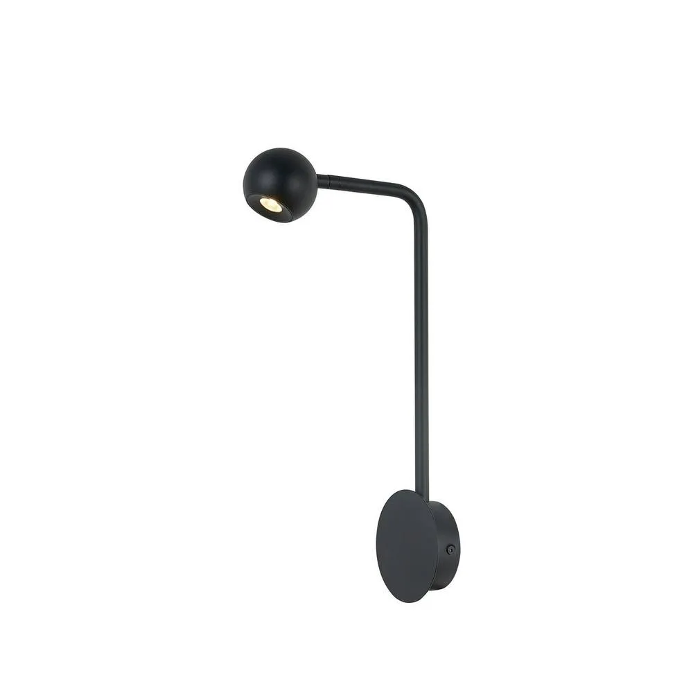 Netlighting Eyes Wall Lamp 6W LED 3000K 390lm Sand Black 3yrs Warranty