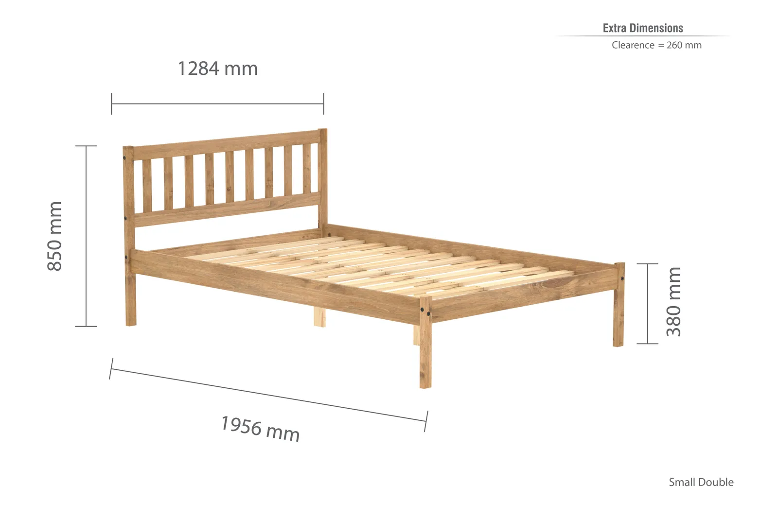 Birlea Porto Bed Frame Brown 6