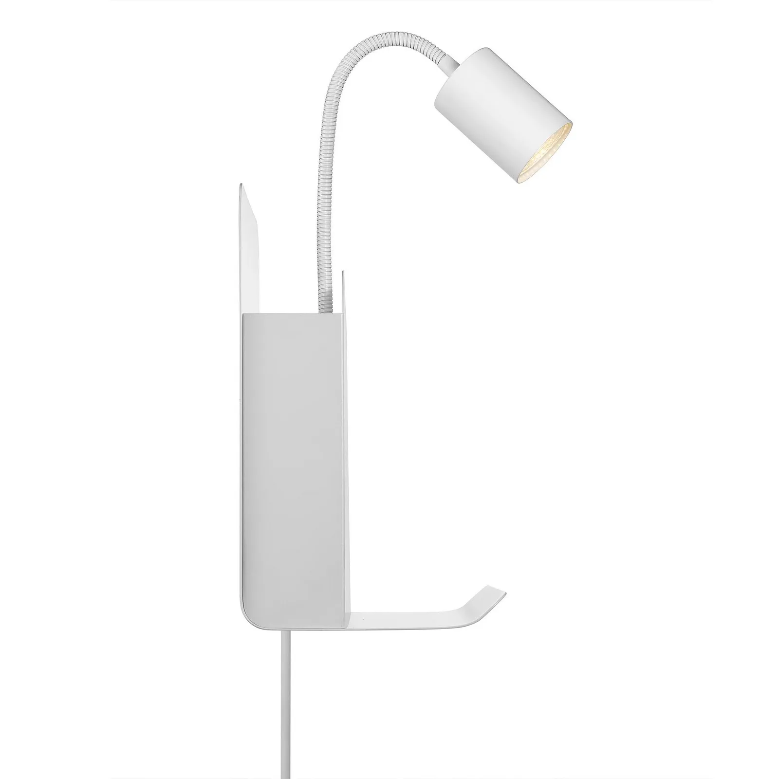 Nordlux Roomi Wall Light White Metal Livingroom GU10 Switch Plug In/Mains 2