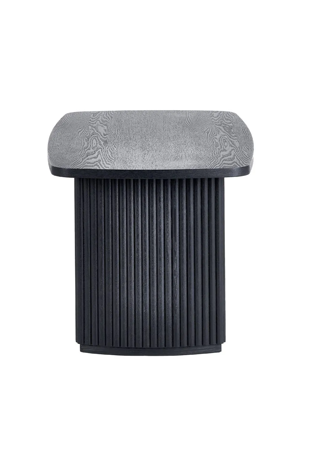 Julian Bowen Louis Fluted Compact Coffee Table in Black 4
