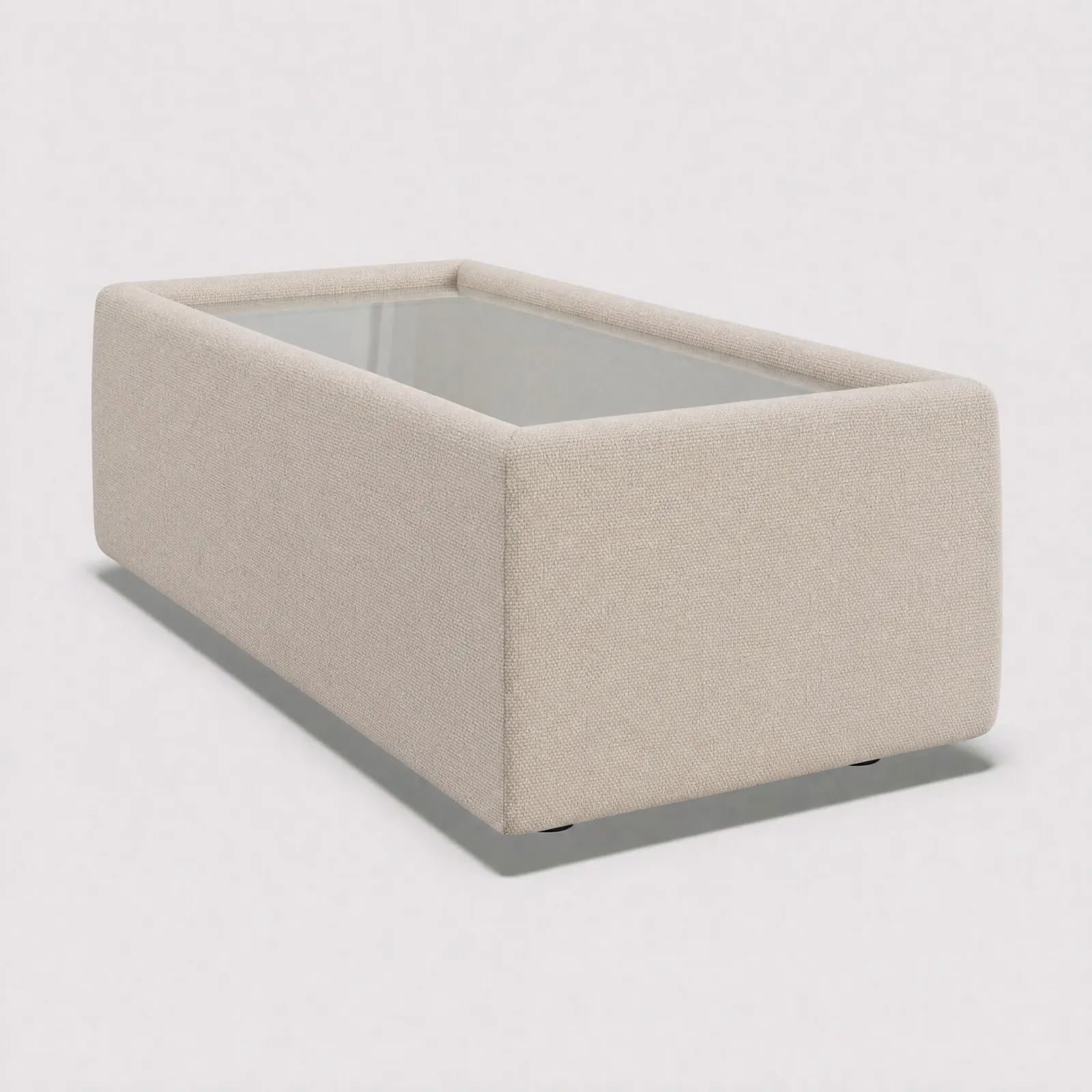 Lomax Rectangular Glass Top Table, Neutral | Barker & Stonehouse