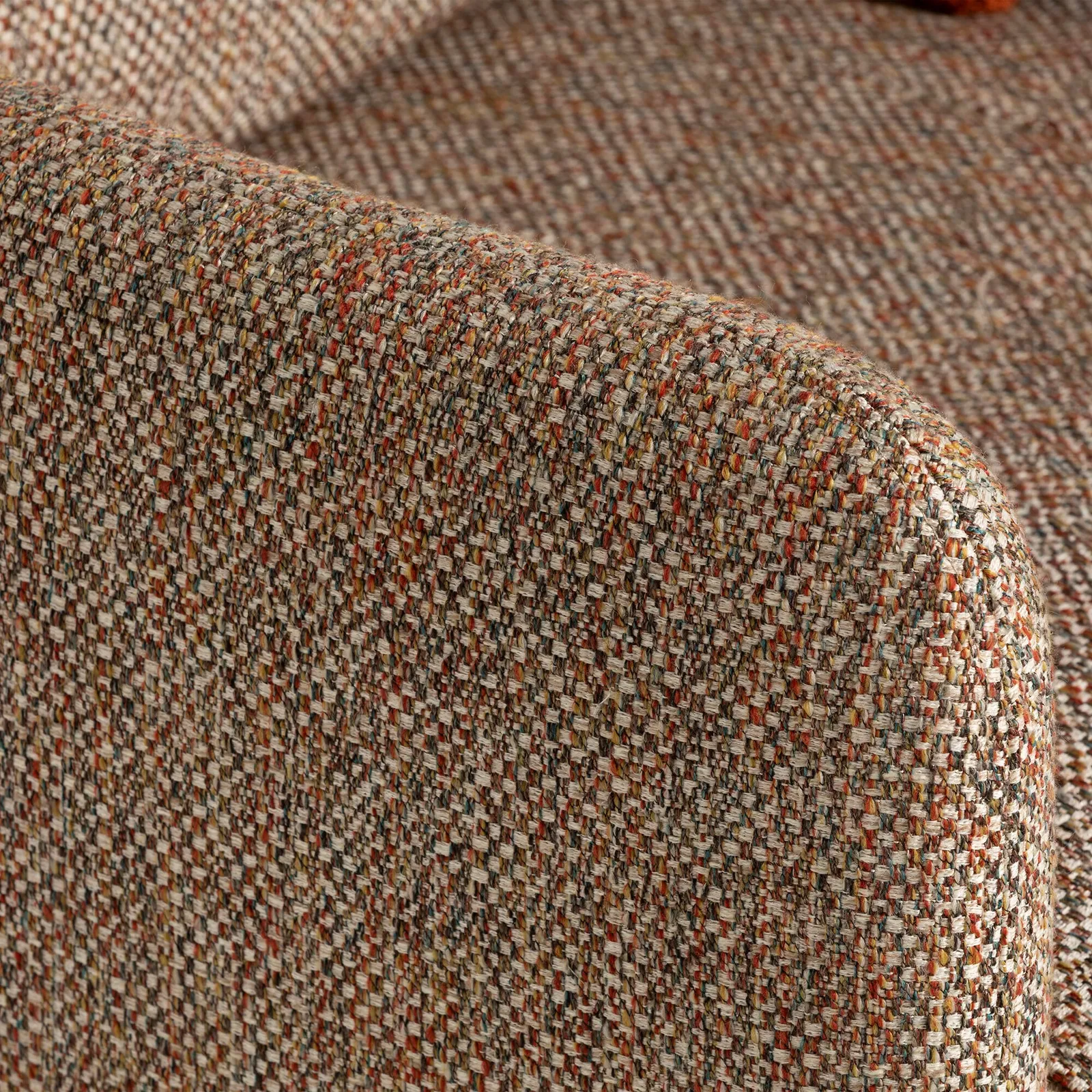 Ercol Aosta Snuggler Sofa, Brown Fabric | Barker & Stonehouse 4