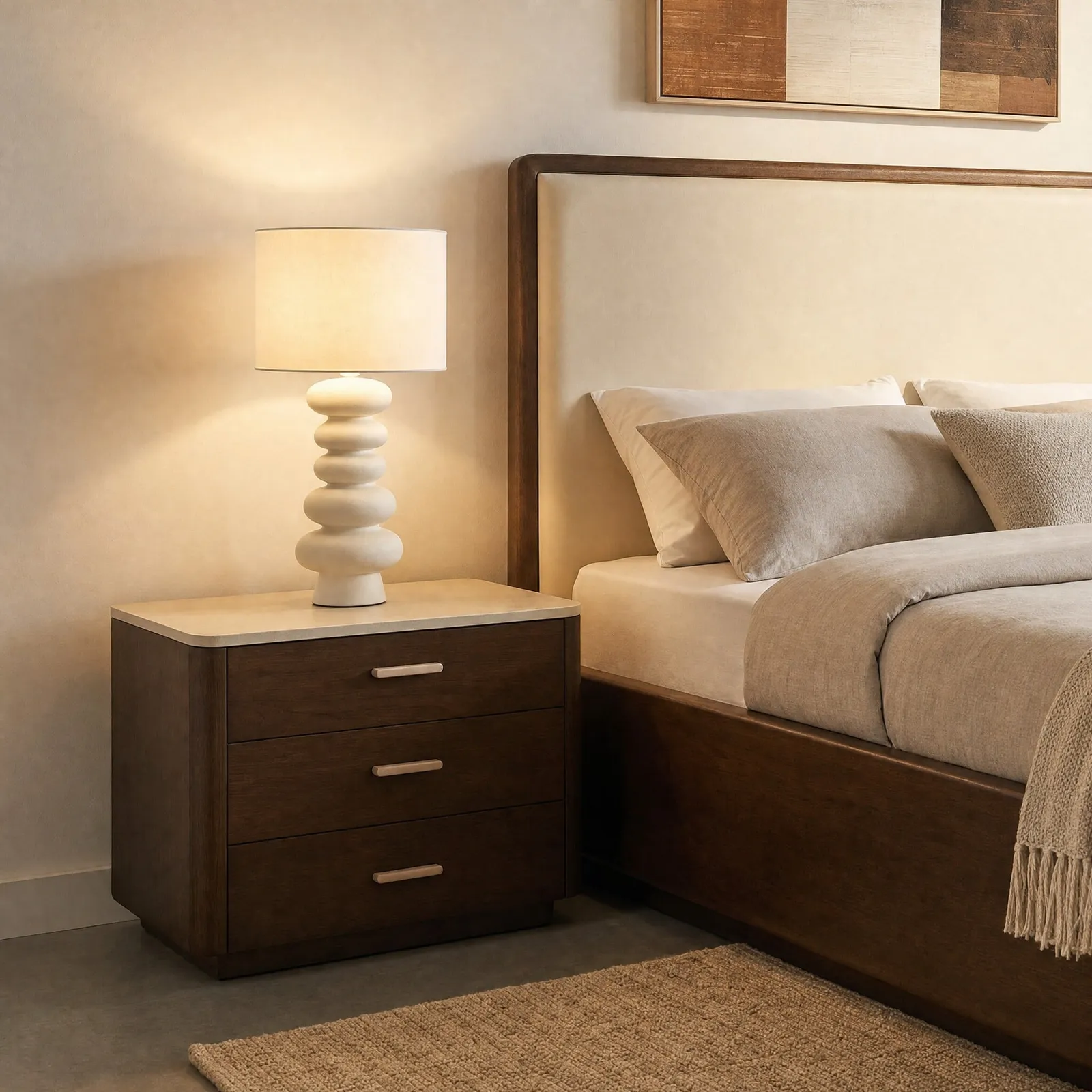 Jemima Bedside Table, Oak Wood | Barker & Stonehouse 2