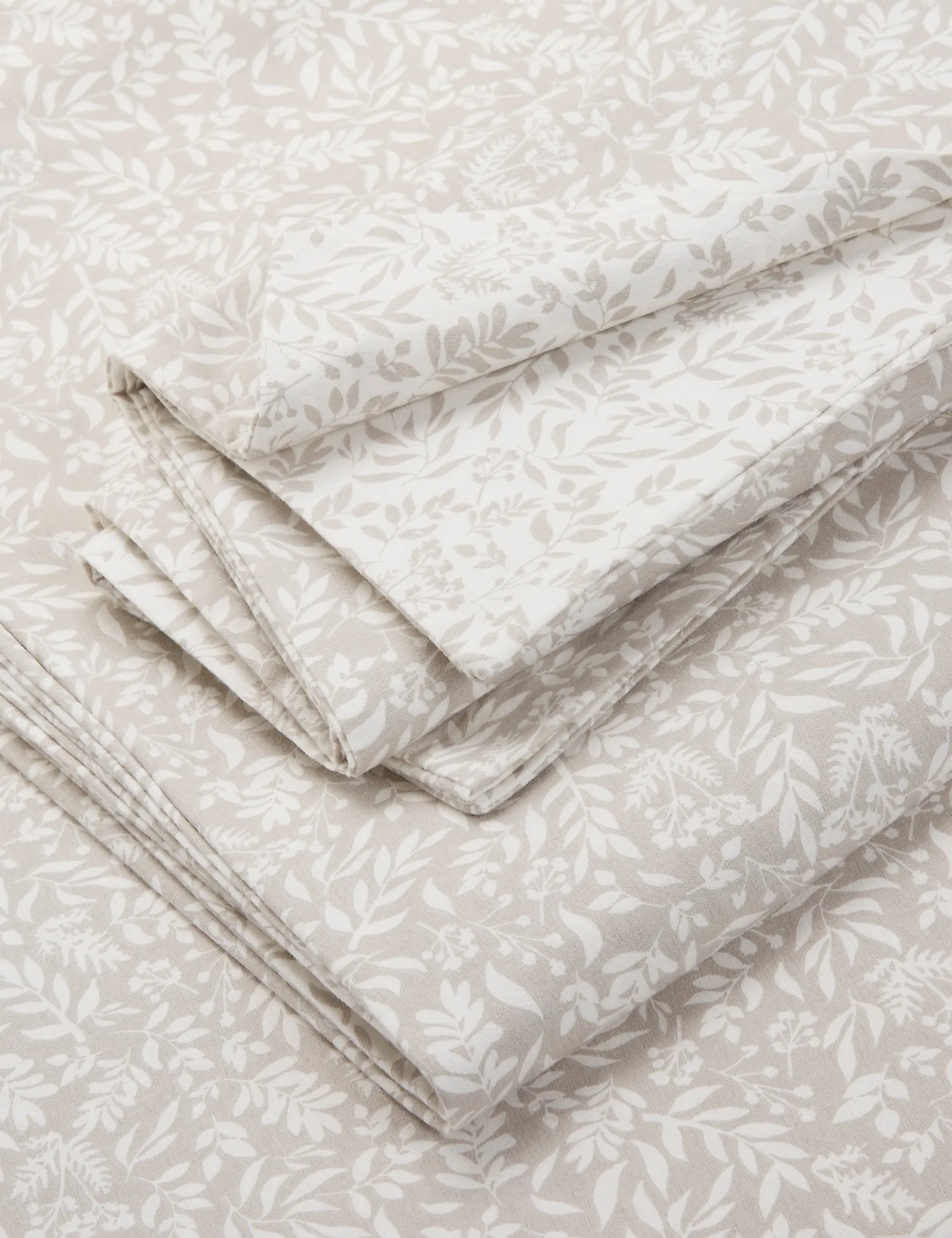 M&S Pure Brushed Cotton Floral Bedding Set