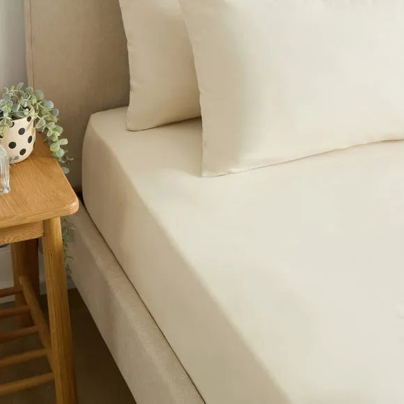 Soft and Easycare 28cm Fitted Sheet 1