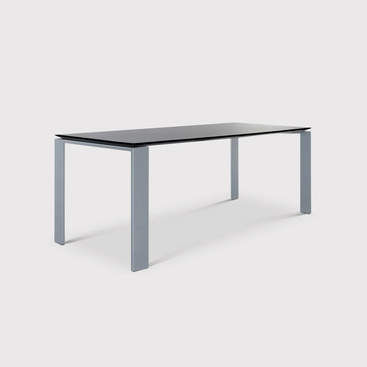 Kartell Four Dining Table 158X79, Black Metal | Barker & Stonehouse 1