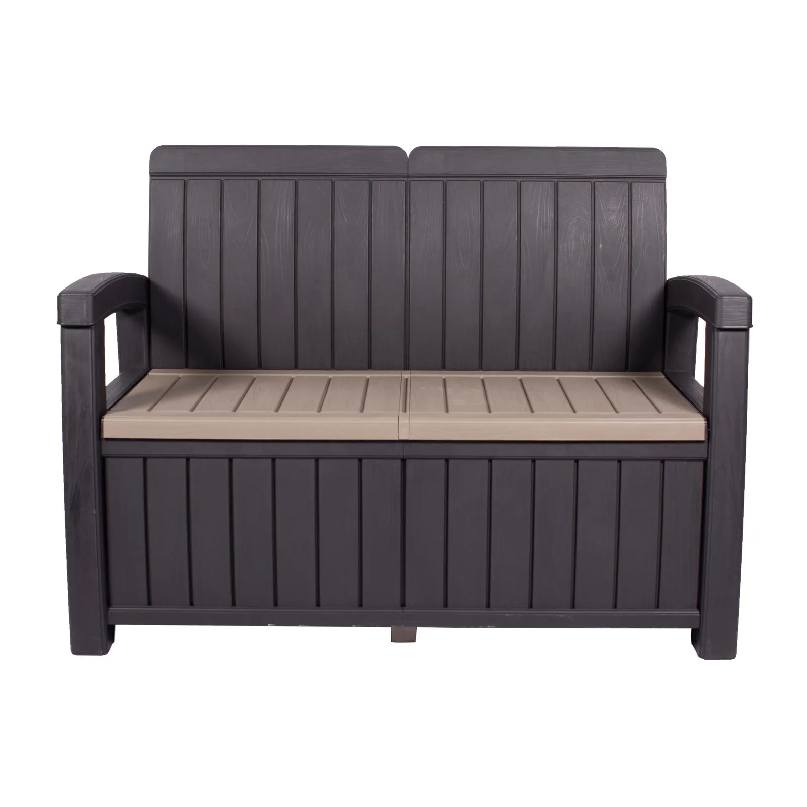 Faro 2 Seater Black Storage Bench Black