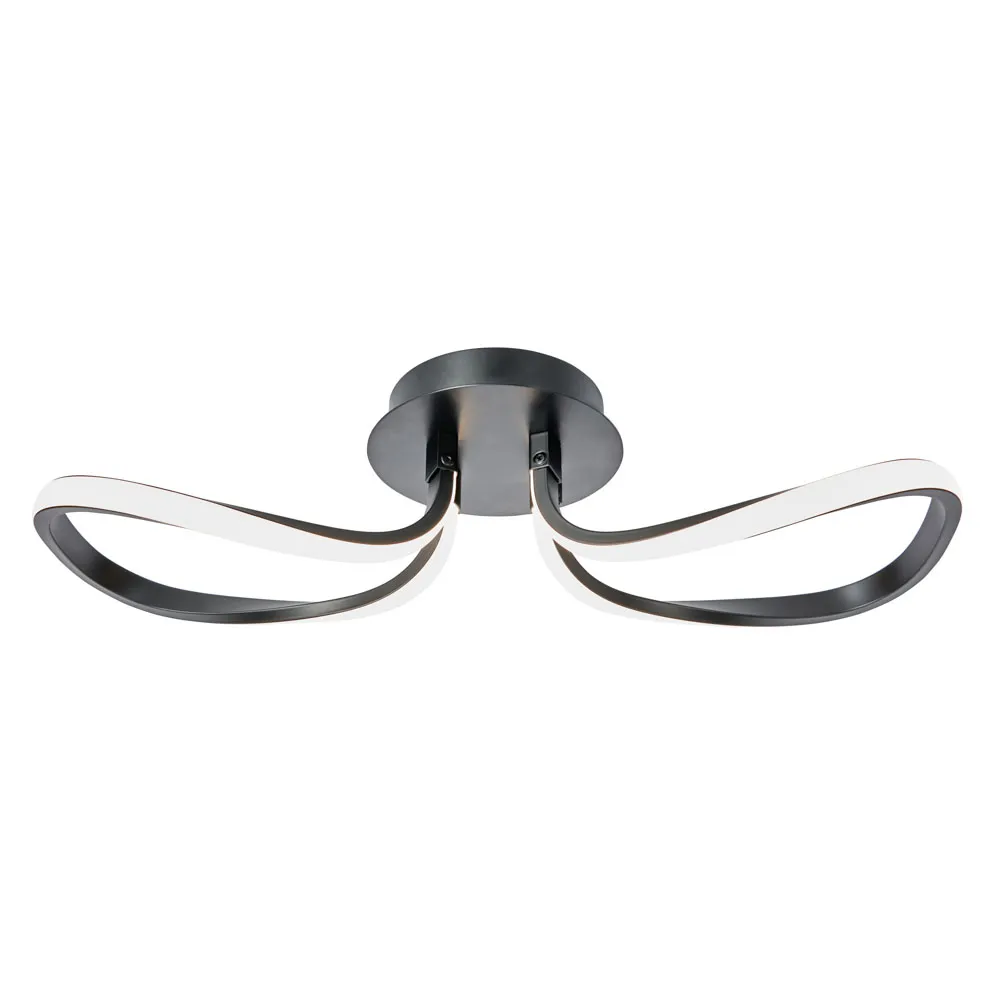 Alvar Petals LED Ceiling or Wall Light, Black