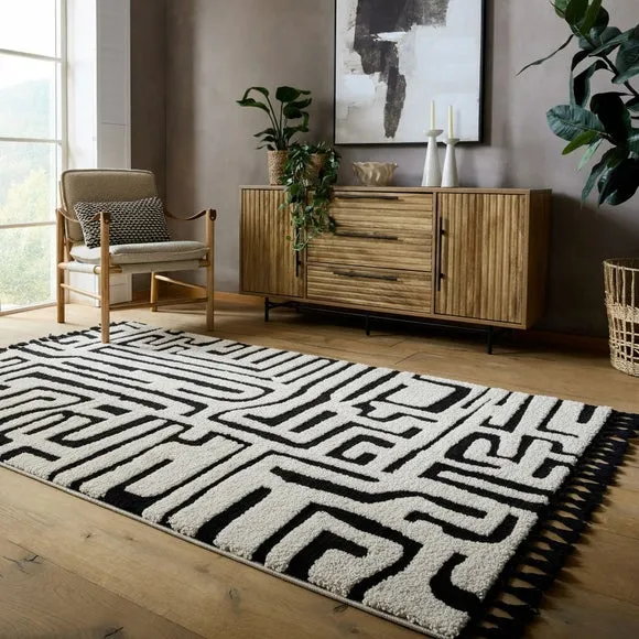 Madu Abstract Tasselled Rug 1