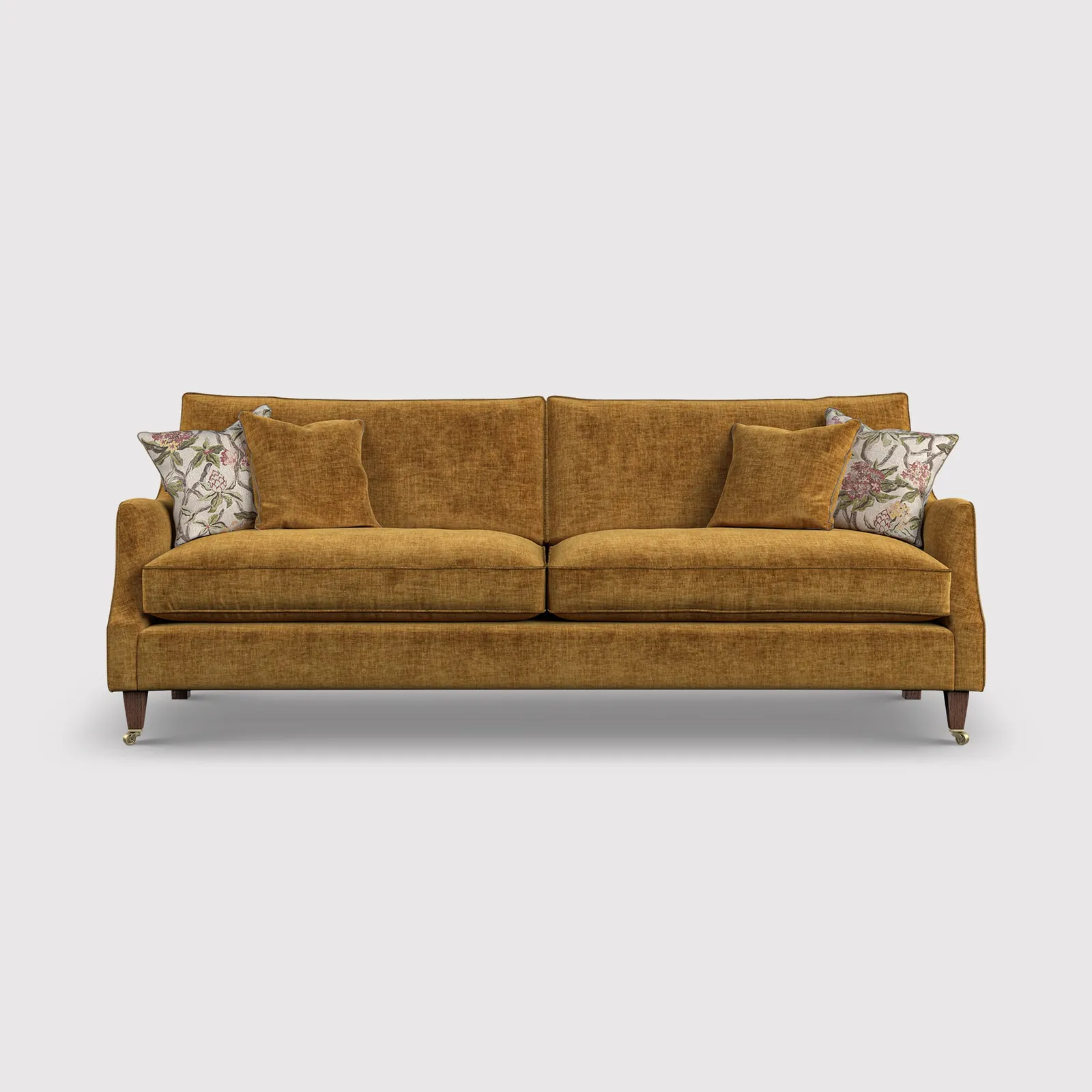 English Heritage Quarry 26 Extra Large Sofa- Pre-Set Scatters, Orange Fabric | Barker & Stonehouse 1