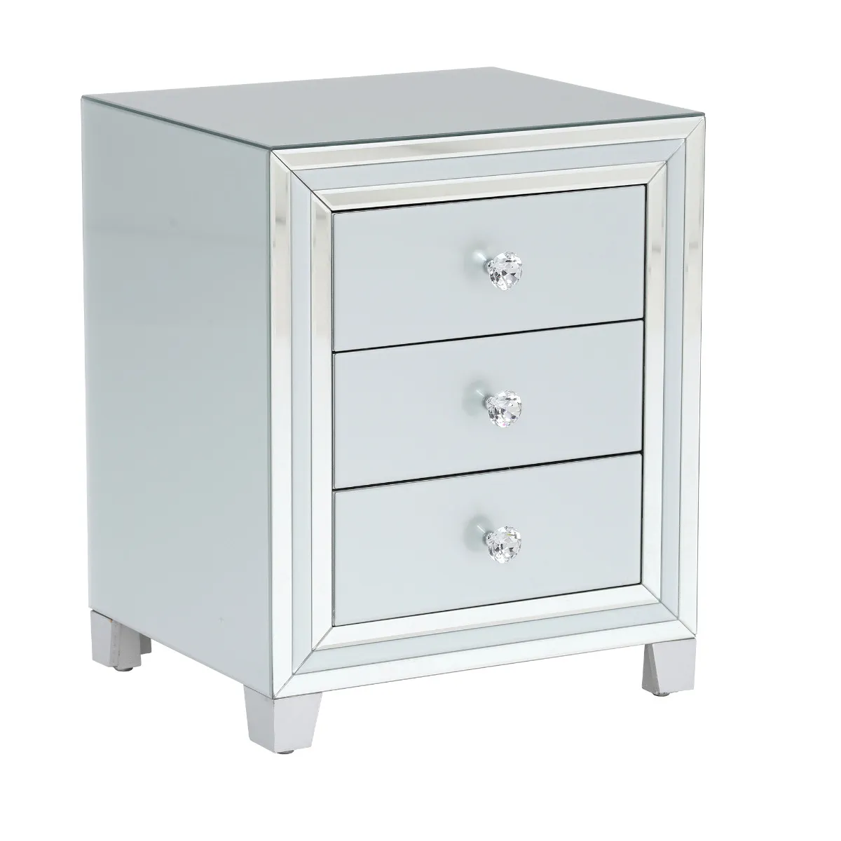Quartz 3 Drawer Bedside Cabinet