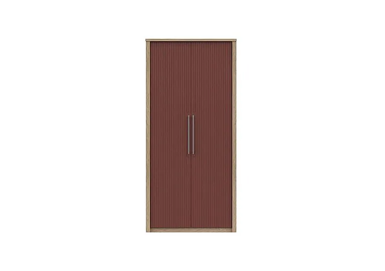Chelsea 2 Door Wardrobe with Silver Handles