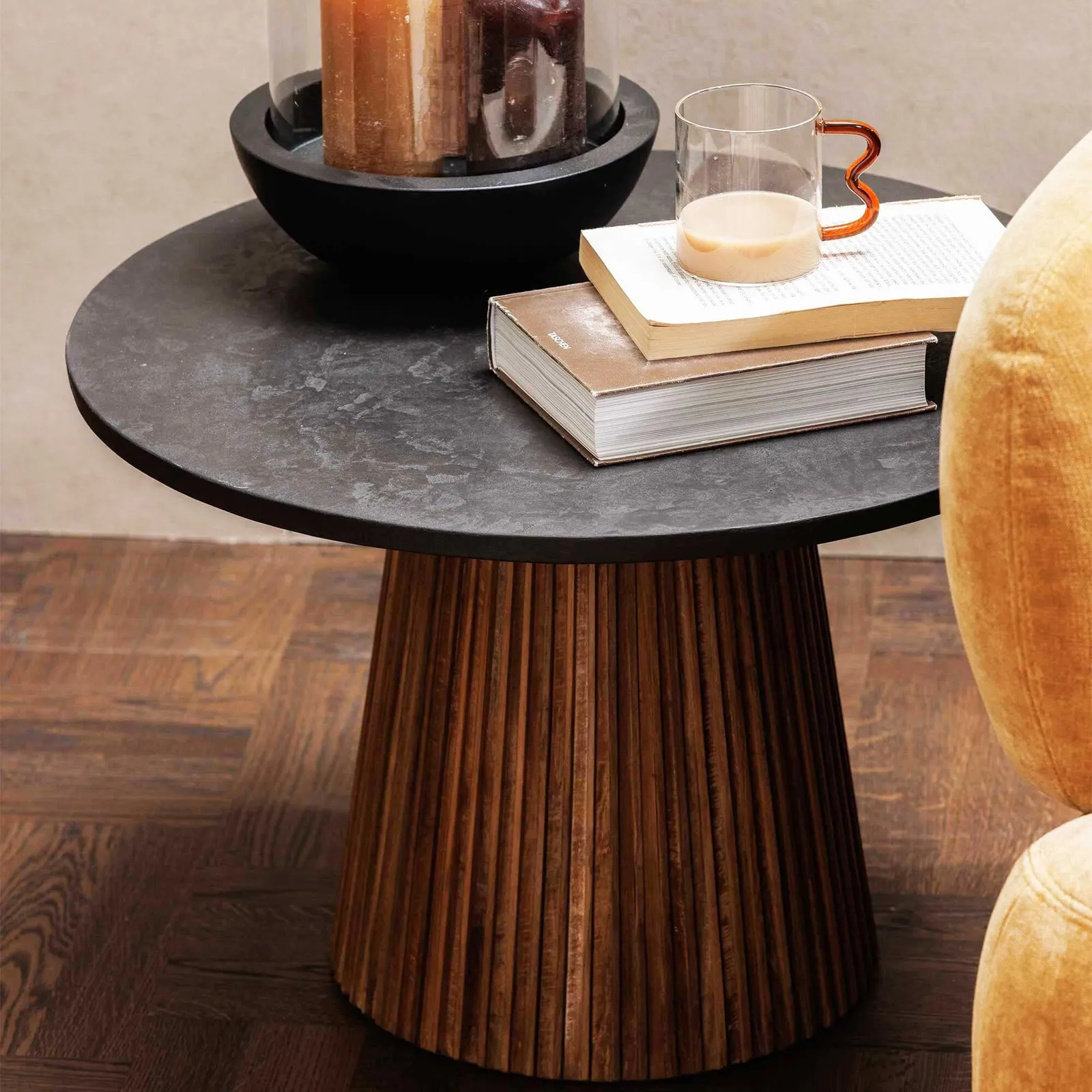 Trinidad Medium Round Coffee Table, Round, Teak Wood | Barker & Stonehouse 2