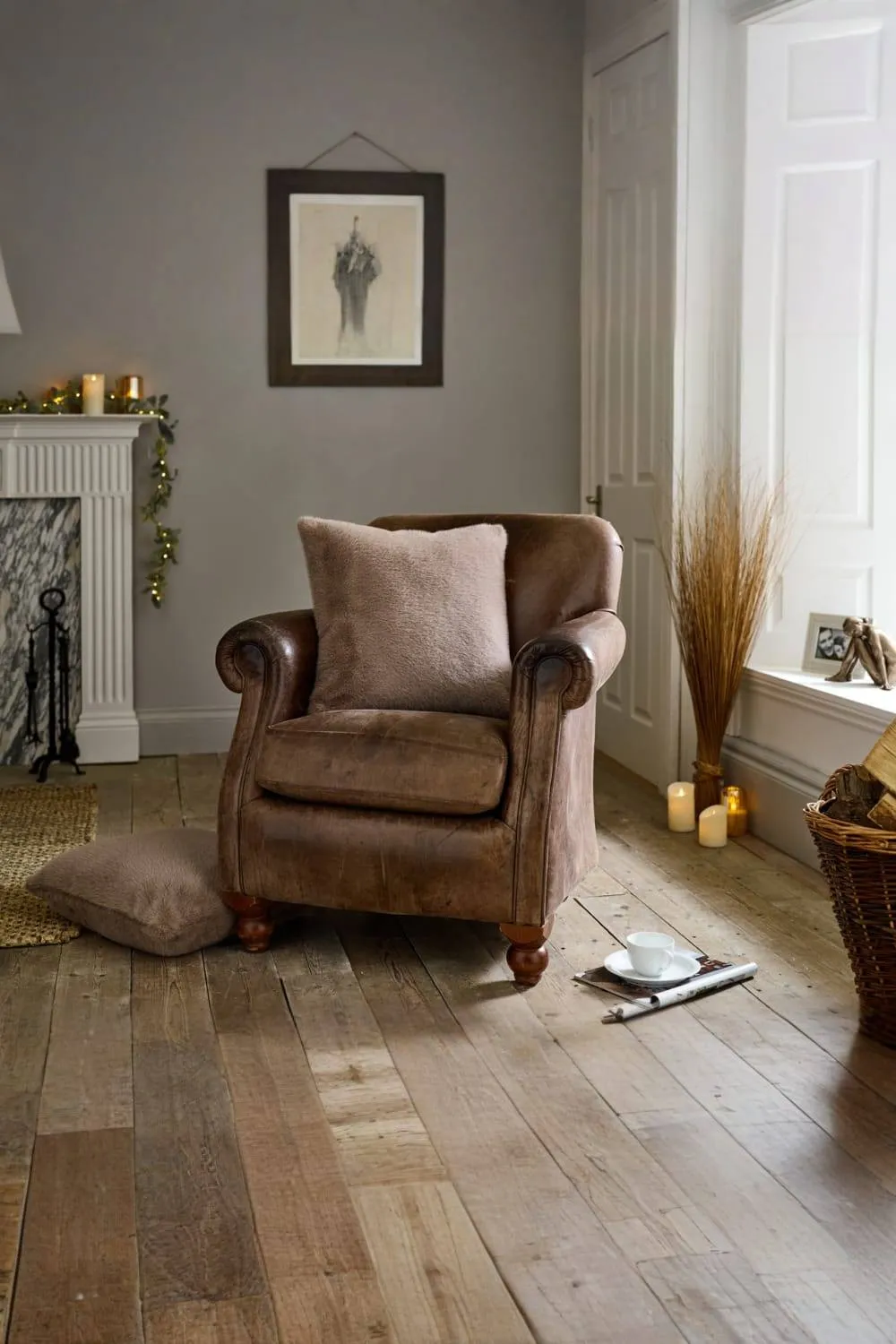 The Lyndon Company Ashford Supersoft Fibre Fill Faux Fur Pair of Cushions | Deyongs 1846 in Fawn 1