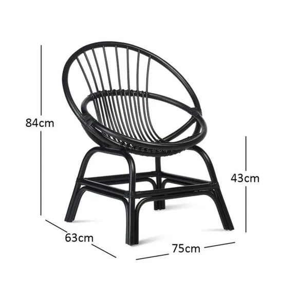 Desser Moon Rattan Chair 4