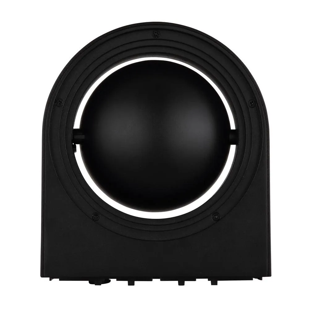 Netlighting Oko Outdoor Wall Down Lamp Matt Black IP44 LED 3000K 5