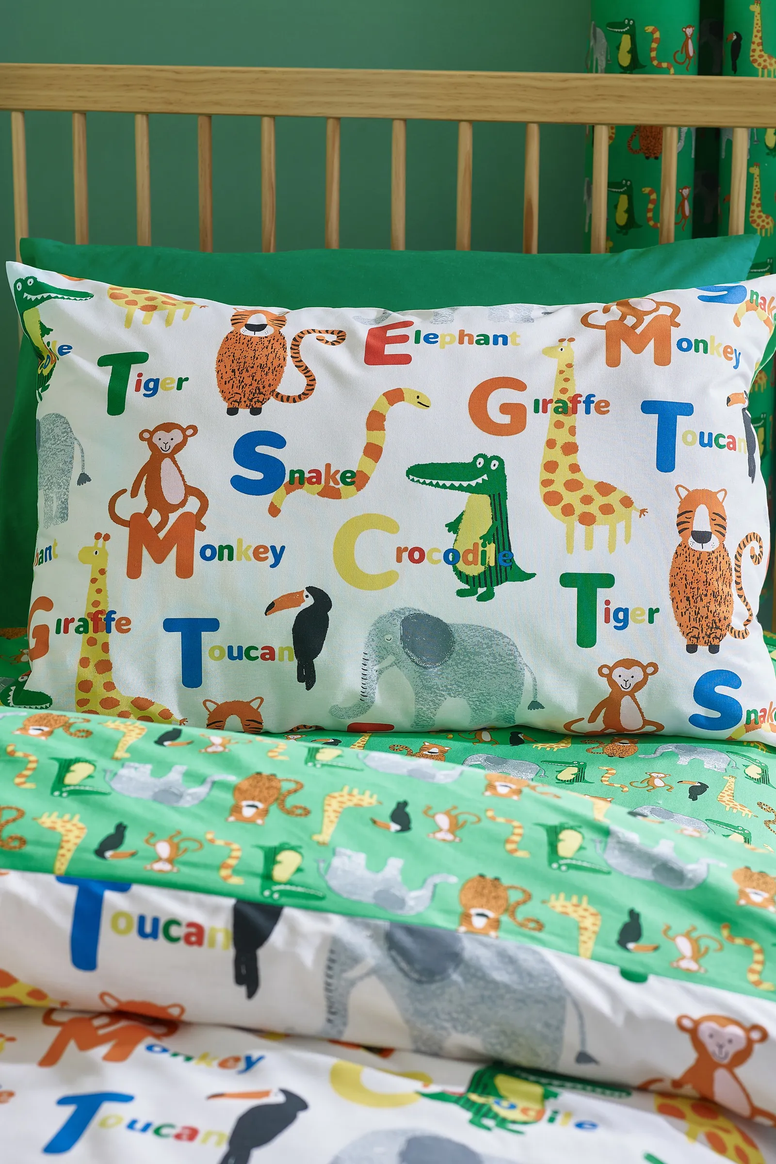 Catherine Lansfield 'Animal Magic' Reversible Duvet Cover Set in Natural 3