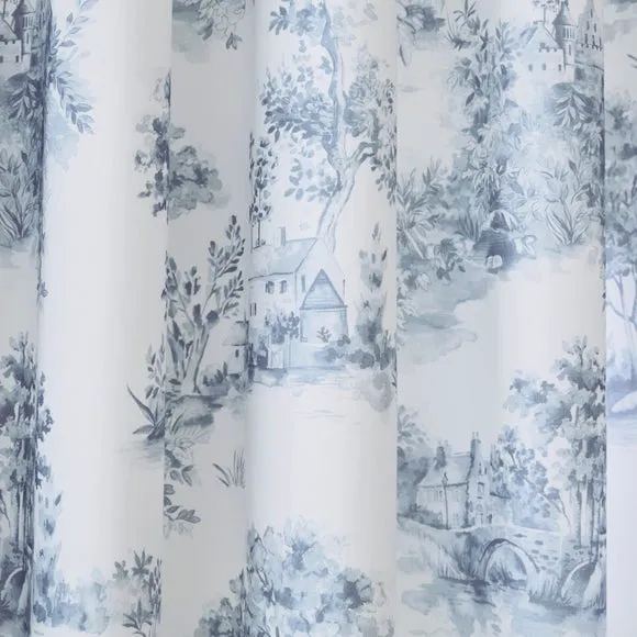 Toile Scene 100% Cotton Blackout Eyelet Curtains 3