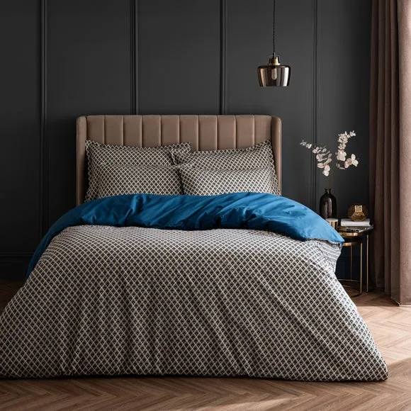 Elea 100% Cotton Duvet Cover and Pillowcase Set 1