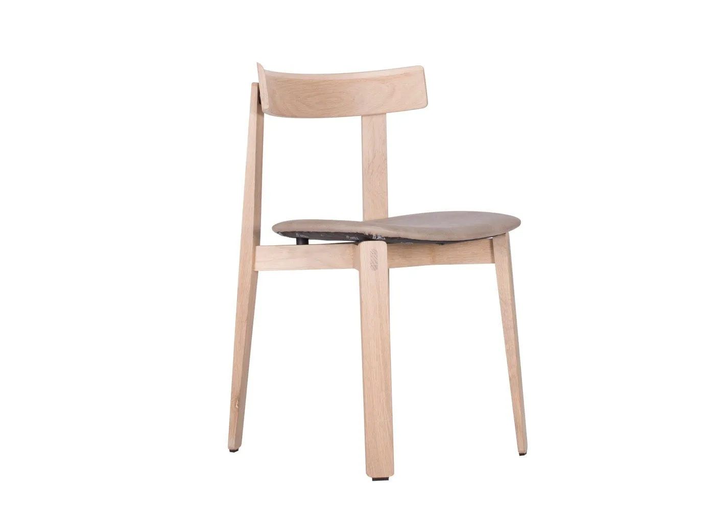 Gazzda Nora Dining Chair in Dakar Leather Stone 2