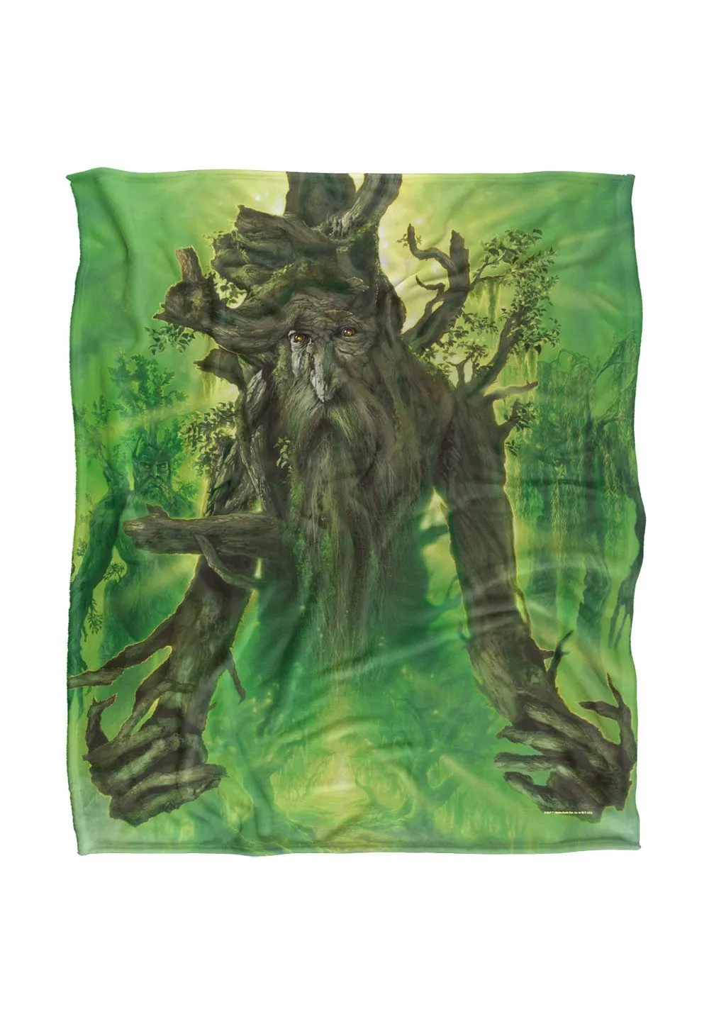 Lord of the Rings The Blanket, 152x127 cm Treebeard Painting Silky Touch Super Soft Throw Blanket in White