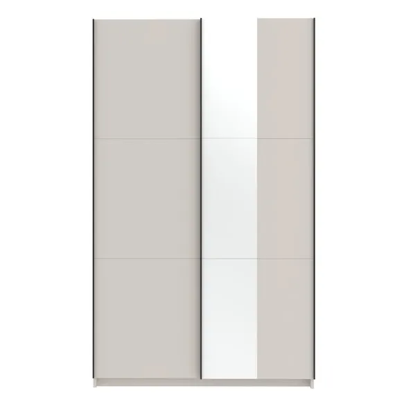 Ivan 120cm Sliding Wardrobe with 1 Mirror 2