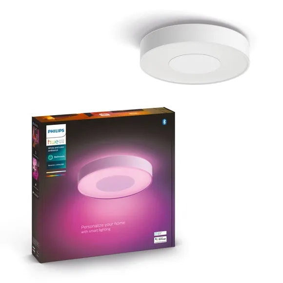 Philips HUE Xamento Large Smart LED Bathroom Flush Ceiling Light