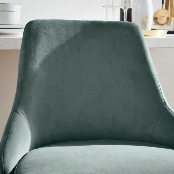 Ariana Bar Stool, Velvet 4