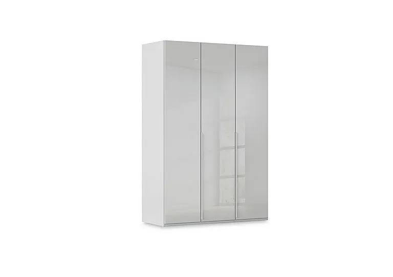 Haven 151cm 3 Door Hinged Wardrobe with Glass Doors