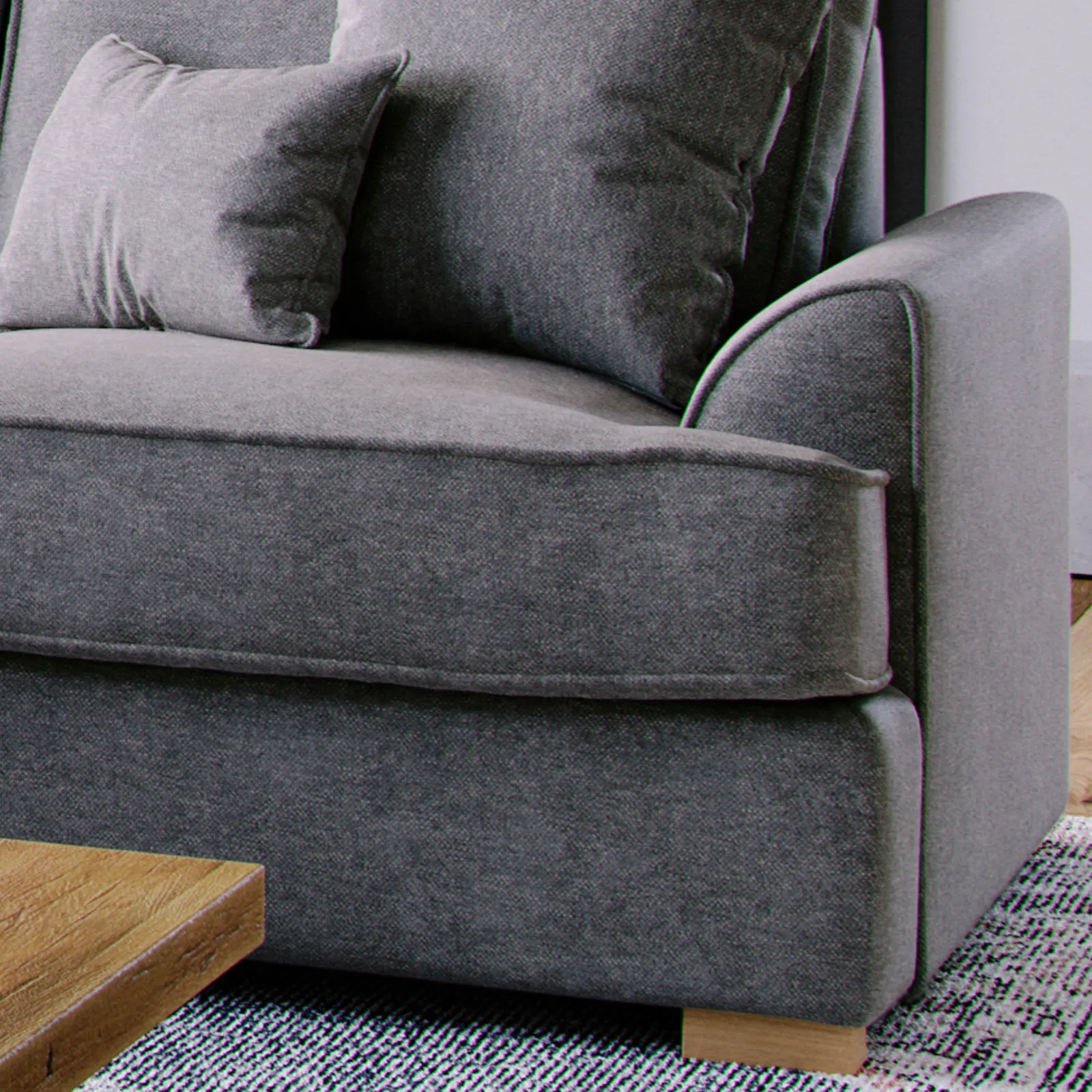 The Great Sofa Company Ophelia Chenille Sofa Bed in Dark Grey 4