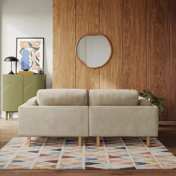 Newton Luxe Chenille Corner Chaise Sofa 3