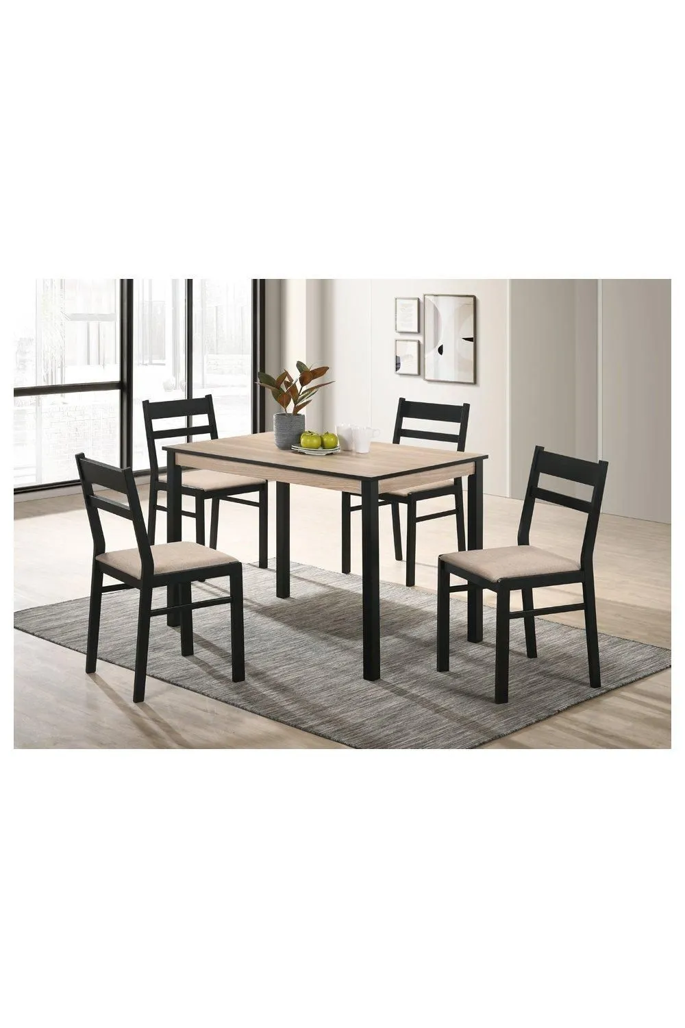 Seconique Radley Dining Set in Light Oak
