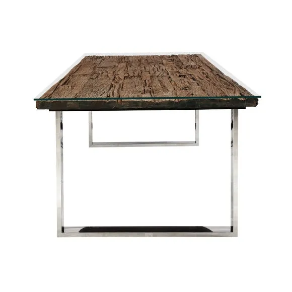 Indus Valley Railway Sleeper 8 Seater Dining Table 5