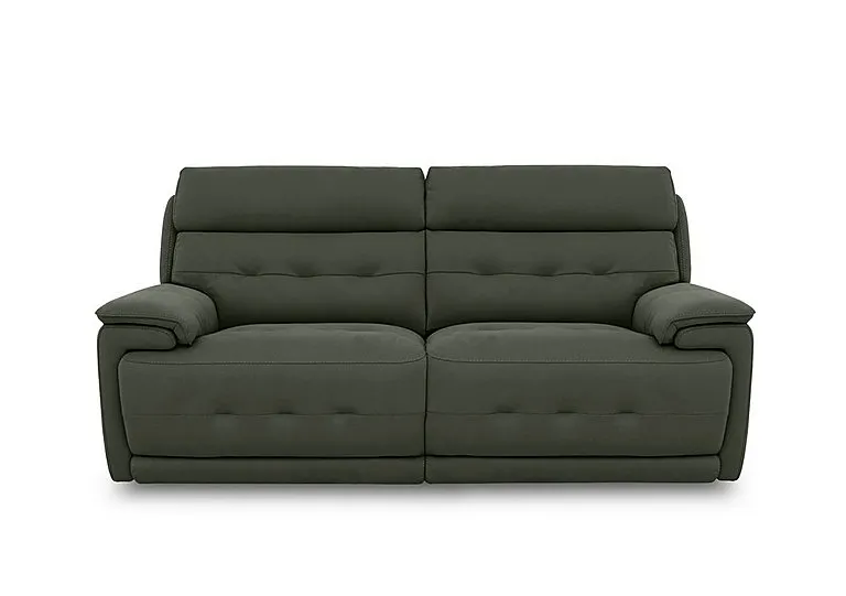 Brescia Fabric 3 Seater Sofa - R352 Forest Green