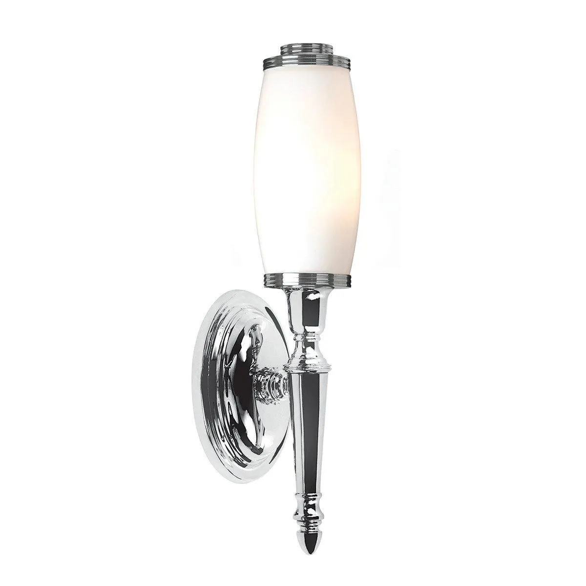 Netlighting Dryden 2 Light Bathroom Wall Light Polished Chrome IP44 G9 in Grey