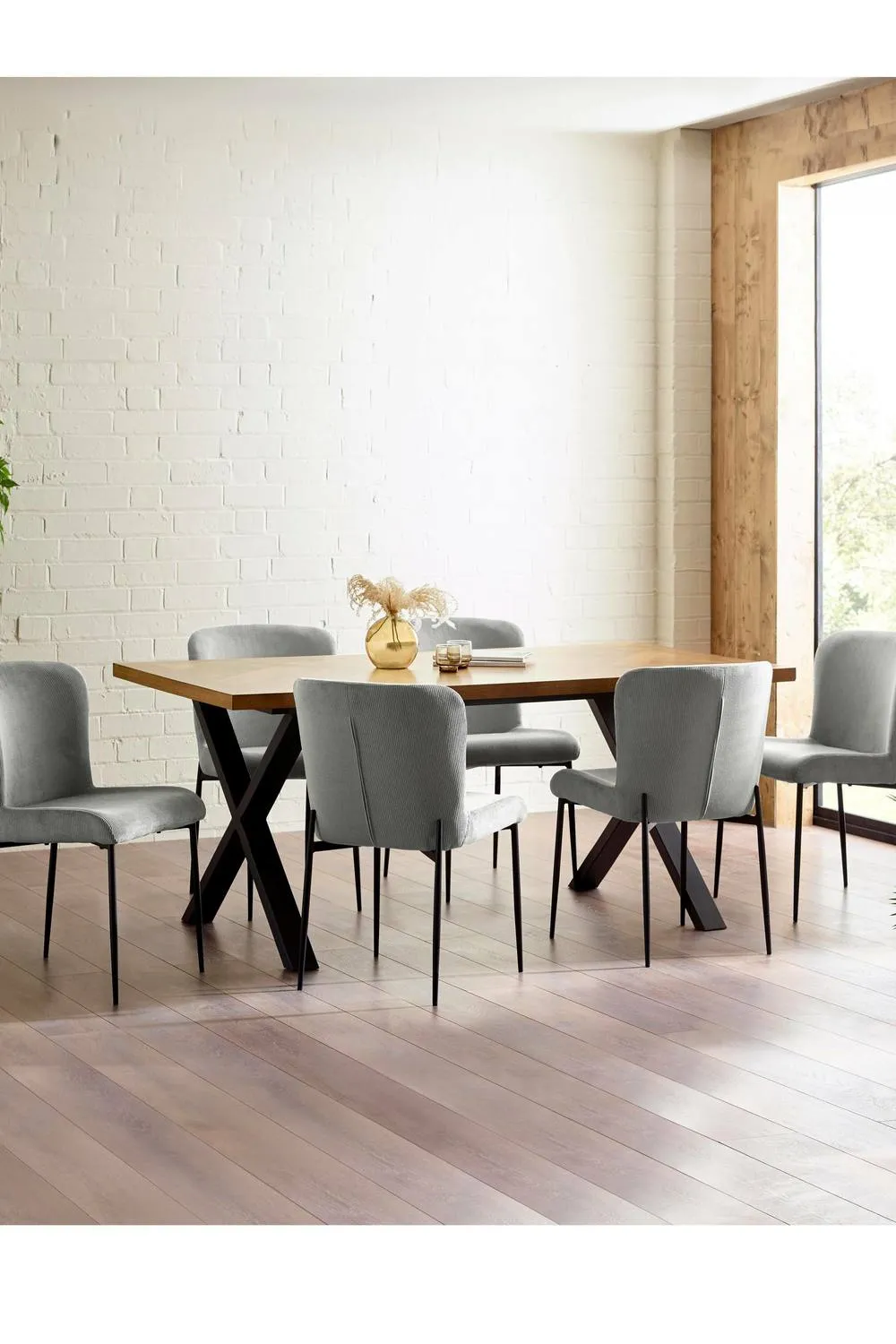 Julian Bowen Leonie Upholstered Dining Chair (Set of 2) in Grey 4
