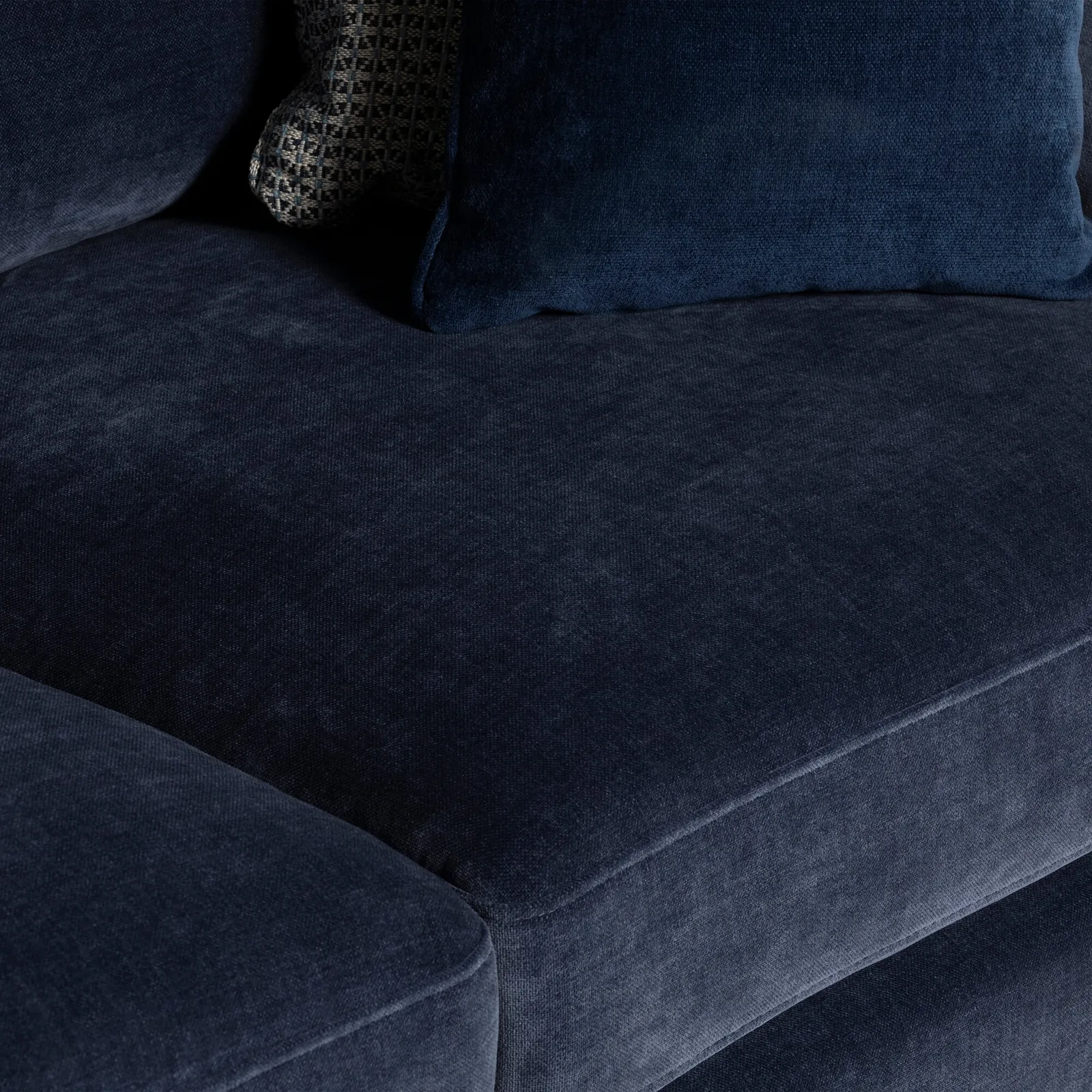 Ercol Clara Large Sofa, Blue Fabric | Barker & Stonehouse 4