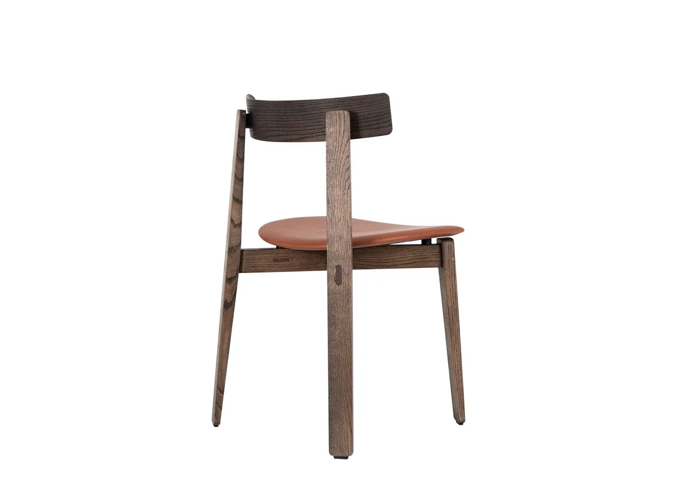 Gazzda Nora Dining Chair in Smoked Oak and Whisky Leather 1