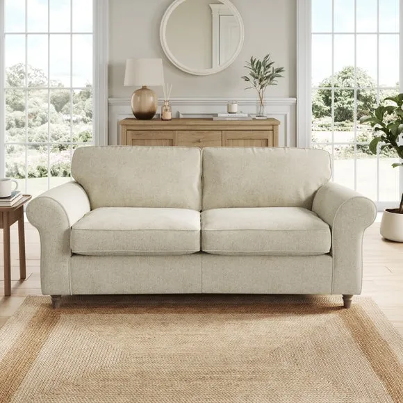 Flori Soft Chenille 3 Seater Sofa 1