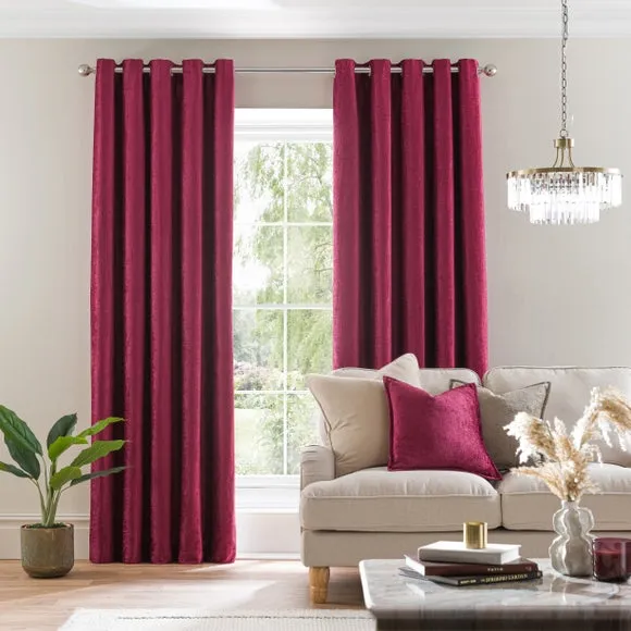Chenille Eyelet Curtains (Blackout Available) 2