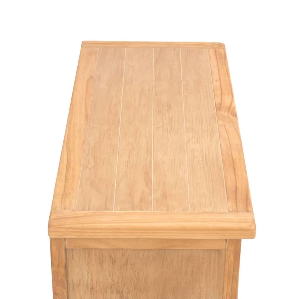 Cabinet Bits Lugo 4 Drawer Chest of Drawers Bras Drop Handle in Light Brown 5