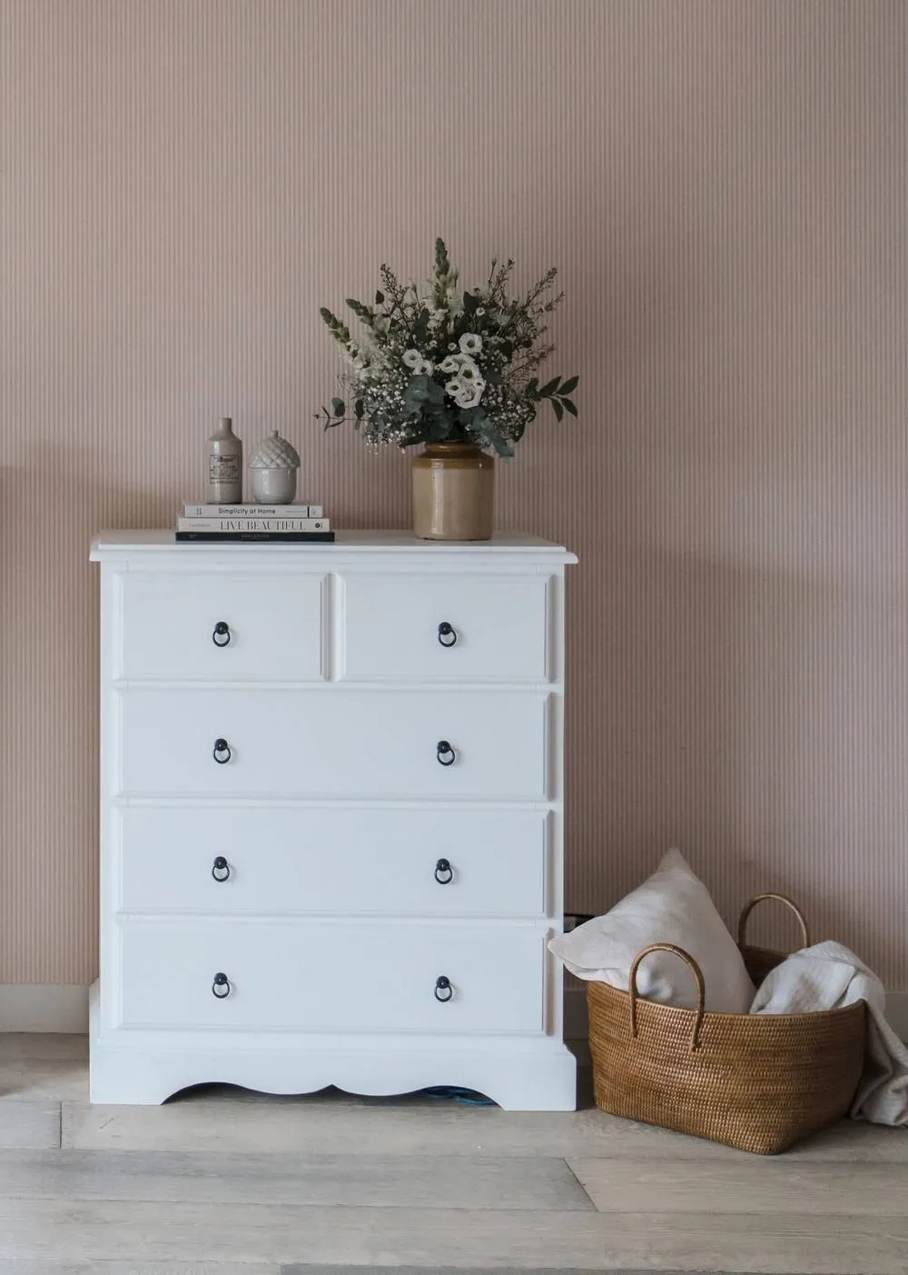 Statement Furniture Romance 2 Over 3 Chest of Drawers in Cool White 3