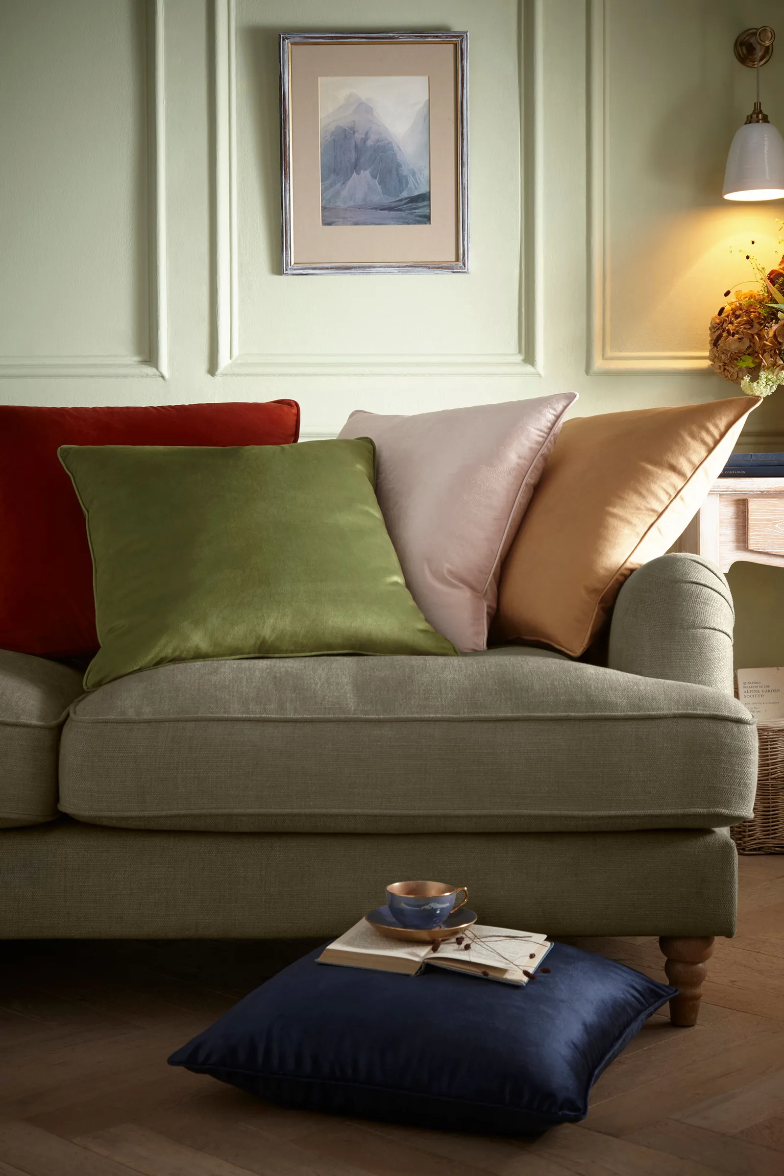 Appletree 'Harlan' Velvet Filled Cushion in Pink 3