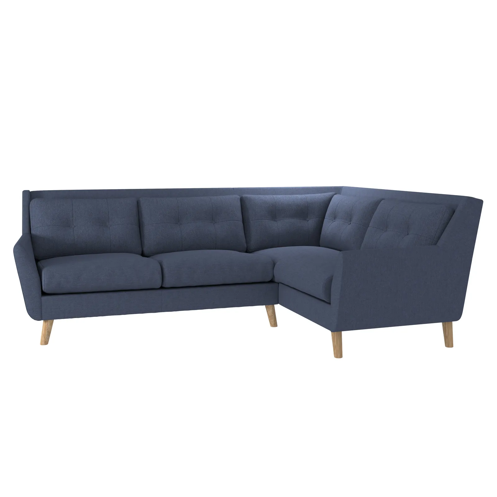 Halston Fabric Corner Sofa Black