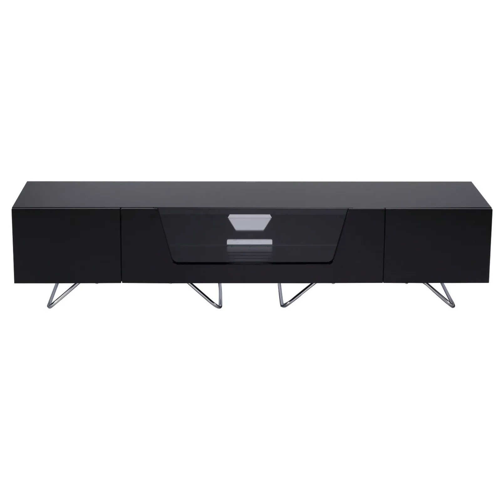 Chromium Extra Wide TV Unit Black