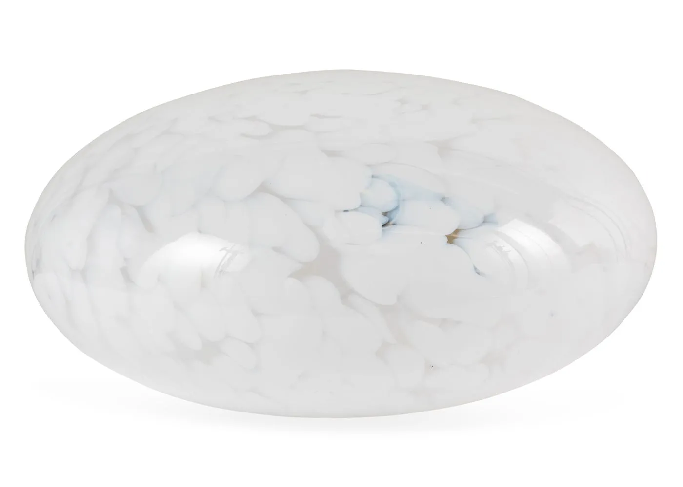 Heal's Speckled Glass Table Lamp White