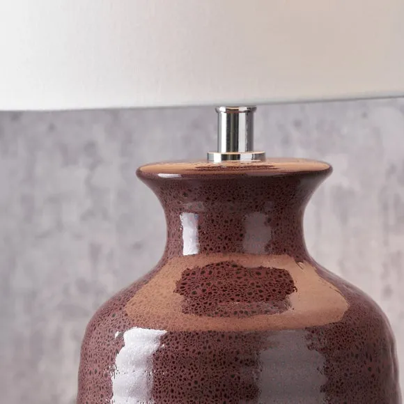 Pacific Lifestyle Helka Ribbed Reactive Glaze Table Lamp 2