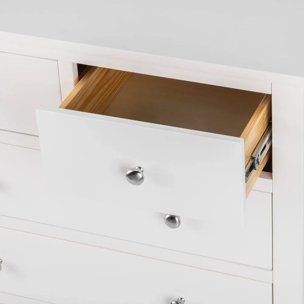 Statement Furniture Brooklyn 2 Over 4 Chest of Drawers in White 4