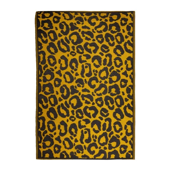Fallen Fruits Leopard Outdoor Rug