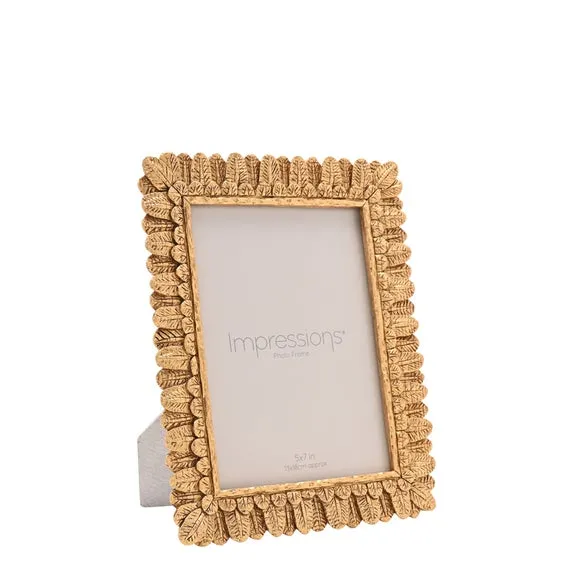 Impressions Rounded Leaf Resin Photo Frame 1